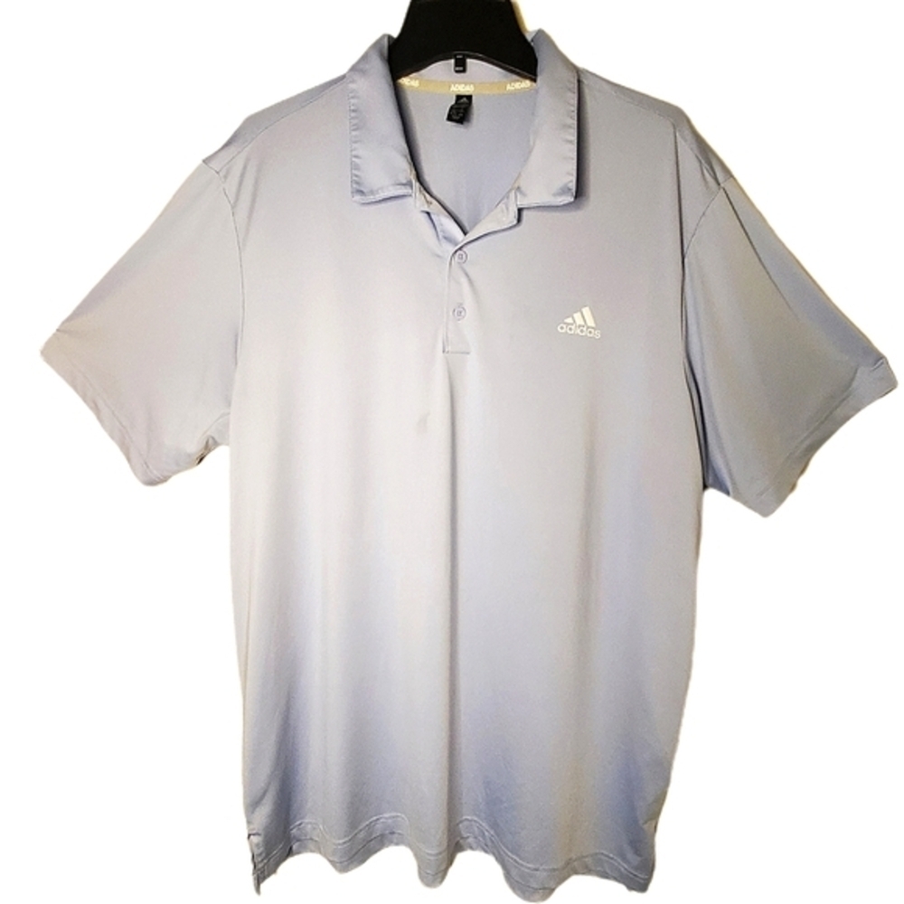 ADIDAS GOLF XL Blue Polo Sportswear Shirt Activewear